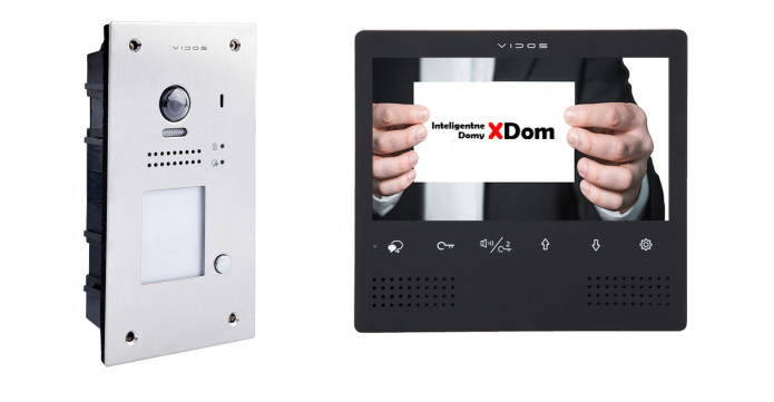 Zestaw cyfrowy wideodomofonu VIDOS S1201A_M1023B-2